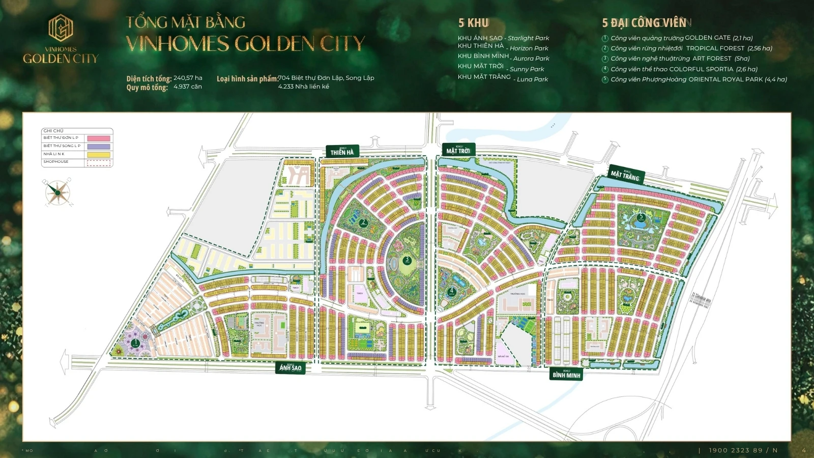 Phối cảnh chi tiết mặt bằng nhà liền kề Vinhomes Golden City Dương Kinh